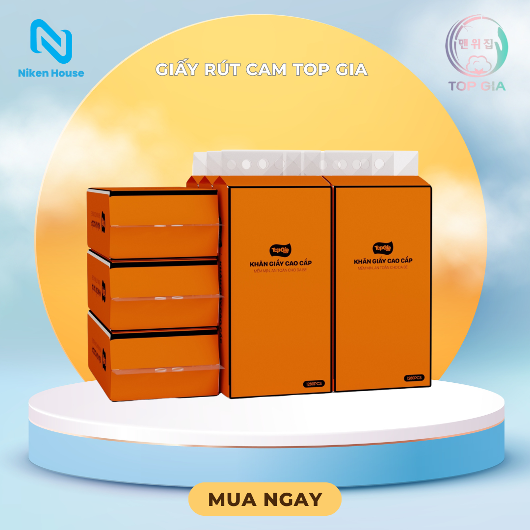 Giấy Rút Cam Cam Top Gia (6 gói)
