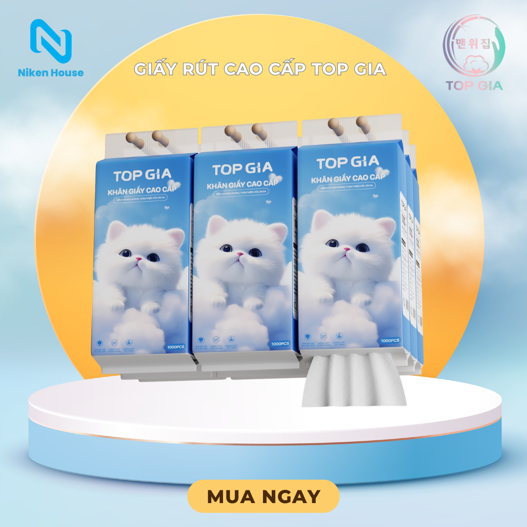 Khăn Giấy Cao Cấp Gia Gia (10 gói)