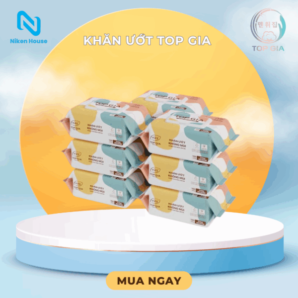 Thùng khăn ướt Top Gia 12 gói