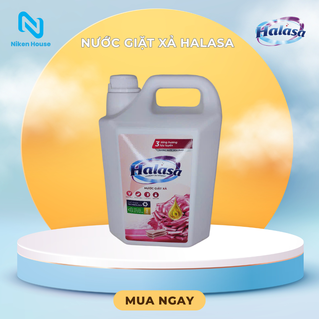 Nước giặt xả Halasa 3Kg6